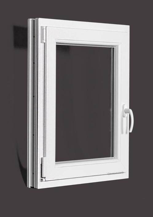 PVC raam draai kiep b70xh60 cm wit, Doe-het-zelf en Bouw, Glas en Ramen, Dubbelglas, Nieuw, Gevelraam of Ruit, Minder dan 80 cm