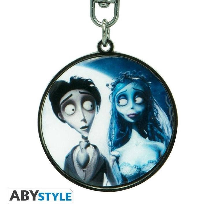 Corpse Bride Victor & Emily Metalen Sleutelhanger 3.5 cm, Verzamelen, Film en Tv, Ophalen of Verzenden