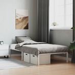 vidaXL Bedframe metaal wit 107x203 cm, Verzenden, Nieuw