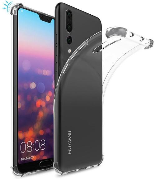 DrPhone Huawei P20 Lite TPU Hoesje - Siliconen Shock Bumper, Télécoms, Téléphonie mobile | Housses, Coques & Façades | Marques Autre