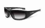WileyX zonnebril - BOSS grijs/mat zwart frame (ook sterkte)
