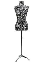 *TIP*  Buste vrouw zebraprint 3/4 model op poot BC956-105, Ophalen of Verzenden