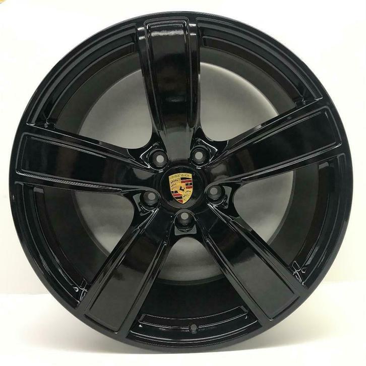 Porsche Cayenne (E3) 22 inch SportClassic zwart met banden, Auto-onderdelen, Banden en Velgen, Overige maten, 315 mm, Personenwagen