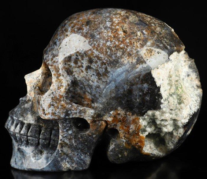 Jaspis 1,18 kg 12,70 cm x 10,00 cm Brekzien Jaspis RARITY, Verzamelen, Mineralen en Fossielen