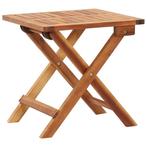 vidaXL Salontafel inklapbaar 40x40x40 cm massief acaciahout, Tuin en Terras, Verzenden, Nieuw