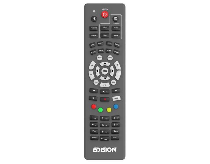 Edision EDI-RCU universal 1 ALU afstandsbediening, Audio, Tv en Foto, Afstandsbedieningen, Nieuw, Ophalen of Verzenden