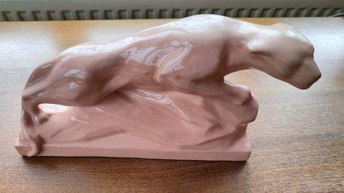 Onnaing - Emile Declercq - Statuette, Panthère sur un rocher, Antiek en Kunst, Kunst | Designobjecten