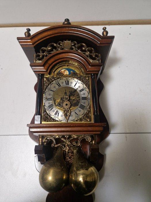 Horloge Sallander - FHS Franz Hermle & Sohn - Bois, Laiton -, Antiek en Kunst, Antiek | Klokken