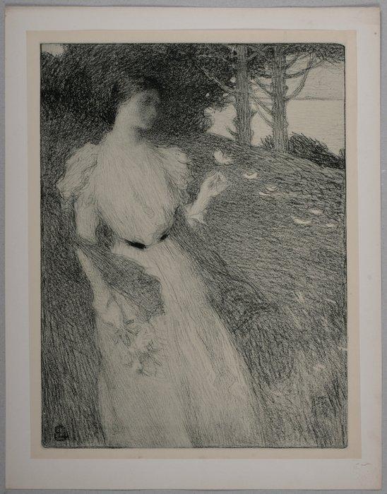 Ernest Laurent (1859-1929) - Soir dOctobre, Antiek en Kunst, Kunst | Designobjecten