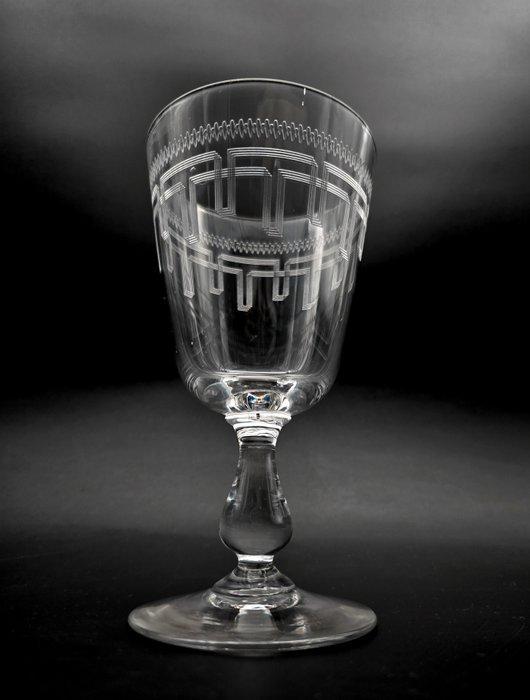 Baccarat - Drinkservies voor 6 (6) - Griekse gravure -, Antiquités & Art, Antiquités | Verre & Cristal