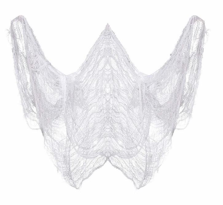 Witte Hangdecoratie Stof 5m, Hobby en Vrije tijd, Feestartikelen, Nieuw, Verzenden