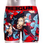 FreeGun Polyester Boxershorts Underwear King Kong Rood Zwart, Vechtsport, Verzenden