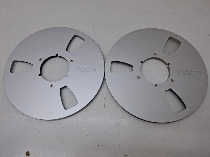 2x empty original Revox 26cm. 1/4 inch metal reels. - Bobine, Audio, Tv en Foto, Radio's