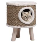 vidaXL Maison pour chat avec pieds en bois 41 cm, Animaux & Accessoires, Accessoires pour chats, Neuf, Verzenden
