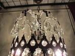 Lustre - Laiton moulé - Lustre en cristal ancien