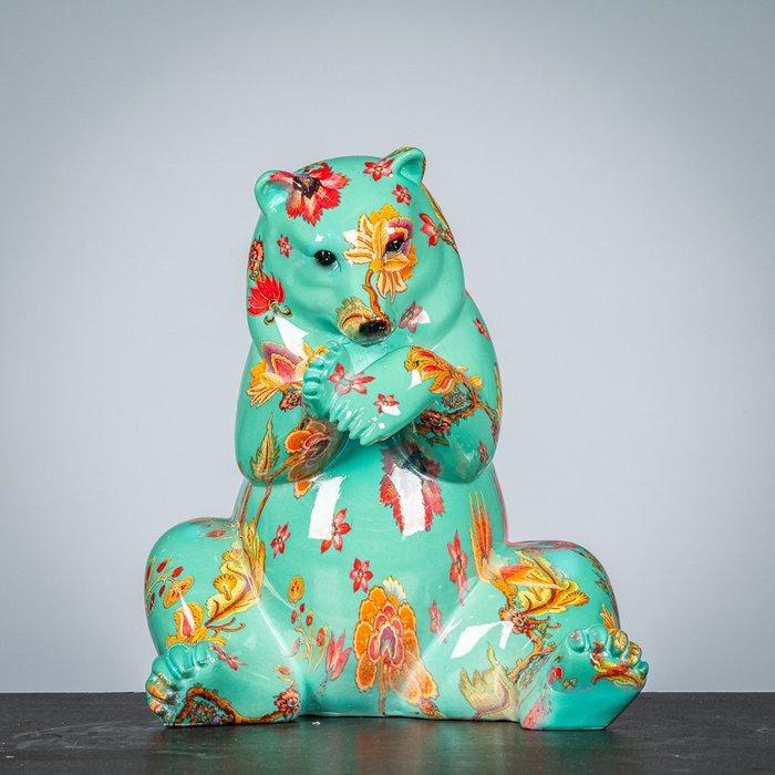 Figuur - Flowerpower beer - polystone, Antiquités & Art, Art | Objets design