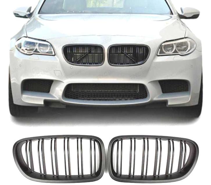 CALANDRE BMW F10 LOOK M5 DOUBLE NOIR MAT, Auto-onderdelen, Carrosserie, Verzenden