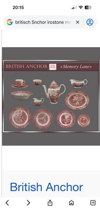 British Anchor Ironstone Made in England - Bord - Memory, Antiek en Kunst, Antiek | Meubels | Tafels