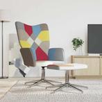 vidaXL Relaxstoel met voetenbank patchwork stof, Verzenden, Nieuw