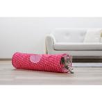 Kattentunnel puntino pink/ wit, 100 cm, Ø 25 cm - kerbl, Dieren en Toebehoren, Nieuw