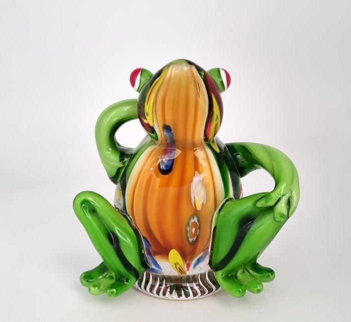 Beeldje - Funny frog - Glas, Antiek en Kunst, Curiosa en Brocante
