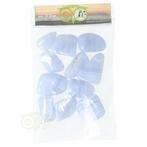 Blauwe Chalcedoon ( Blue Lace Agaat ) trommelsteen Mt S - Vo, Handtassen en Accessoires, Edelstenen, Verzenden, Nieuw