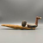 Replica van het oude Egyptisch Houten vrouwelijk standbeeld, Antiek en Kunst