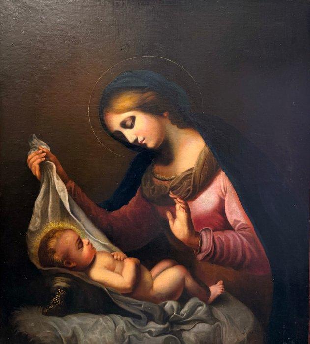 Carlo Dolci (1616-1686), After - Madonna del velo, Antiek en Kunst, Kunst | Schilderijen | Klassiek