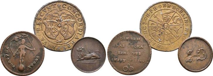 Lot 3 Stueck Marken Jetons (MuntenenBankbiljetten-Penningen), Postzegels en Munten, Penningen en Medailles, Verzenden