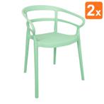 Stoelen | MATEO | Plastic | Mintgroen | In-/Outdoor |, Verzenden, Nieuw in verpakking