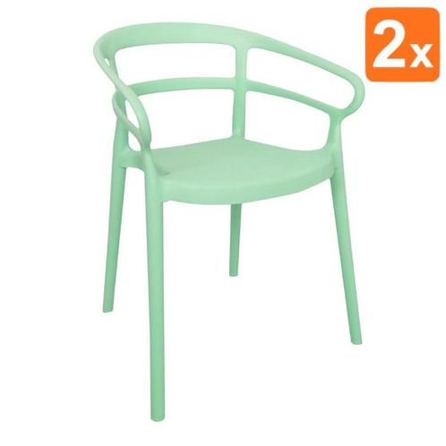 Stoelen | MATEO | Plastic | Mintgroen | In-/Outdoor |, Zakelijke goederen, Horeca | Keukenapparatuur, Nieuw in verpakking, Verzenden