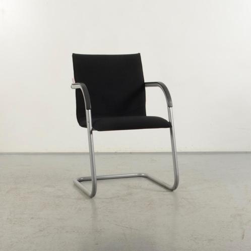 Vergaderstoel Ahrend 4150 - Zwart - Sledeframe, Huis en Inrichting, Stoelen, Gebruikt, Ophalen of Verzenden