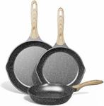 3-delige JEETEE pannenset (grijs), Maison & Meubles, Cuisine | Casseroles & Poêles, Verzenden