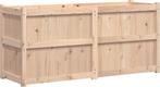 vidaXL Plantenbak 150x50x70 cm - massief grenenhout, Tuin en Terras, Bloembakken en Plantenbakken, Verzenden, Nieuw