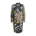 Milano Italy • overhemdjurk bloem • 36, Kleding | Dames, Verzenden, Zwart, Maat 36 (S), Milano Italy