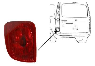 Mercedes Citan Renault Kangoo Mistlamp achter (Mistlampen), Auto-onderdelen, Verlichting, Nieuw, Verzenden