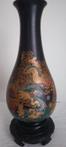 Vaas (1) - Lak - Draak - Foochow lacquer vase - China -