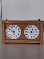 Vintage/antieke schaakklok H. Koopman - Schaakspel - Hout