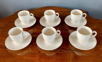 Wedgwood - Koffieservies (6) - Porselein - Windsor