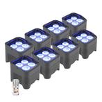 8x BeamZ BBP94 accu LED PAR 4x 10W 6-in-1 RGBAW-UV, Muziek en Instrumenten, Verzenden, Nieuw