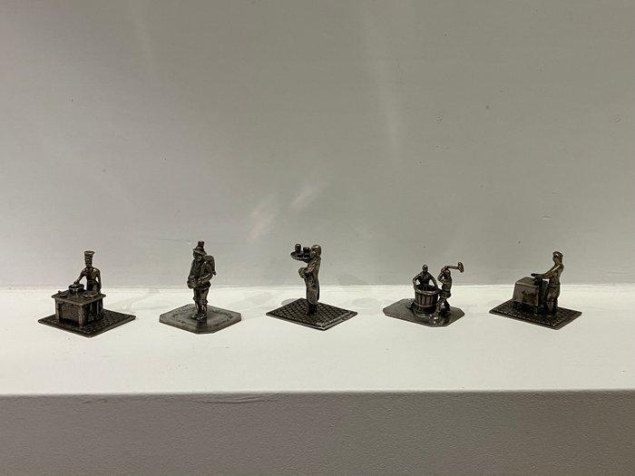 Miniatuur beeldje (5) - .835 zilver, Antiek en Kunst, Antiek | Zilver en Goud