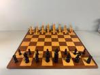 Schaakspel - Elegante Vintage Houten Schaakset in Regency