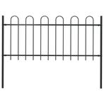 vidaXL Clôture de jardin avec dessus en cerceau Acier