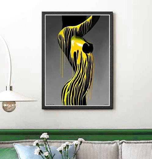Giuseppe Fortunato (1956) - Yellow casting, Antiek en Kunst, Kunst | Schilderijen | Modern