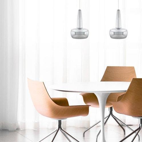Hanglamp zilver | Umage Clava | polished steel, Huis en Inrichting, Lampen | Lampenkappen, 25 tot 50 cm, Ovaal, Grijs, Nieuw, Verzenden