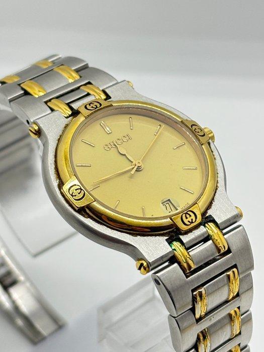 Gucci - 9000M Mens Quartz Watch Gold Dial - Zonder, Handtassen en Accessoires, Horloges | Heren