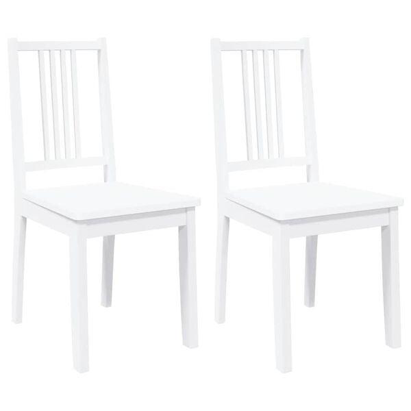 Eetkamerstoelen massief hout 2st | Retour Deal 51% Korting, Huis en Inrichting, Stoelen, Wit, Twee, Nieuw, Hout, Verzenden