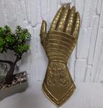 Vintage Solid Brass Knight Gauntlet – Double-Headed Eagle