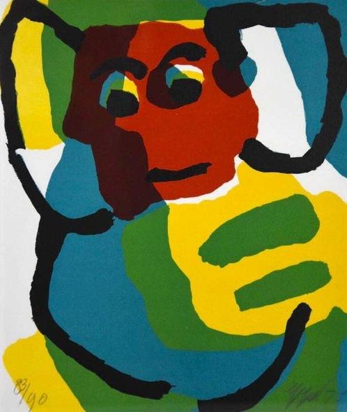 Karel Appel (1921-2006) - Senza titolo - Litografia, Antiek en Kunst, Antiek | Overige Antiek