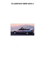1993 BMW 3 SERIE CABRIOLET BROCHURE FRANS, Livres